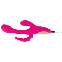 Vibrator Sweet Smile Triple Vibe With Flicking Tongue Pink photo 12