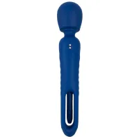Vibrator Sweet Smile 2in1 Wand with Flicking Tongue Navy photo 5