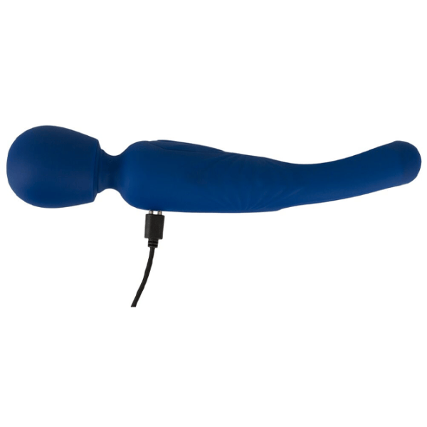 Вибратор Sweet Smile 2in1 Wand with Flicking Tongue Тёмно-синий photo 12