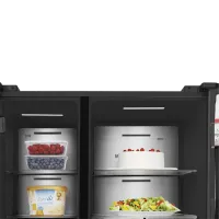 Frigider Hisense RS9P628GPFE cu congelator jos 614 l / 179 cm / Black photo 6