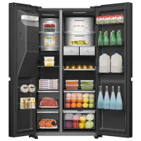 Frigider Hisense RS9P628GPFE cu congelator jos 614 l / 179 cm / Black photo 7