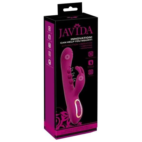 Вибратор JAVIDA 2 Function Vibrator Squirting Пурпурный photo 1