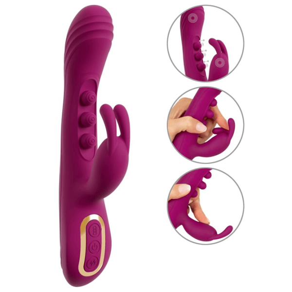 Вибратор JAVIDA 2 Function Vibrator Squirting Пурпурный photo 3