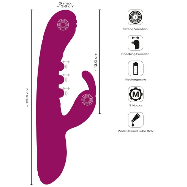 Вибратор JAVIDA 2 Function Vibrator Squirting Пурпурный photo 13