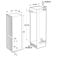 Frigider Hisense RB3B370SAWD1 cu congelator jos 377 l / 193.6 cm / White photo 11