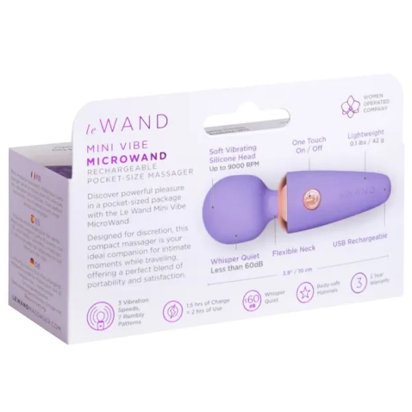 Vibrator le Wand Mini Vibe Microwand Purple photo 7