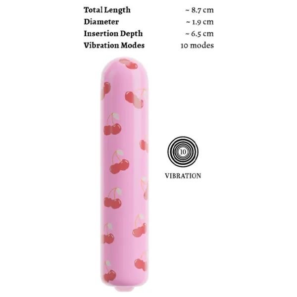 Vibrator Beau Coeur CHERRY Mini Pink photo 8