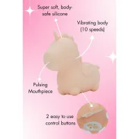 Вибратор Unicorn Heart Throb Бежевый photo 5