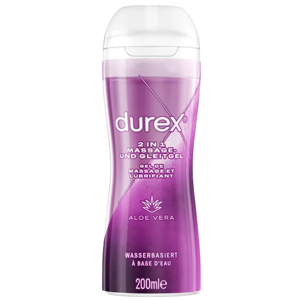 Смазка Durex 2in1 Massage and Gleitgel Aloe Vera 0.2л/ / Фиолетовый photo 1