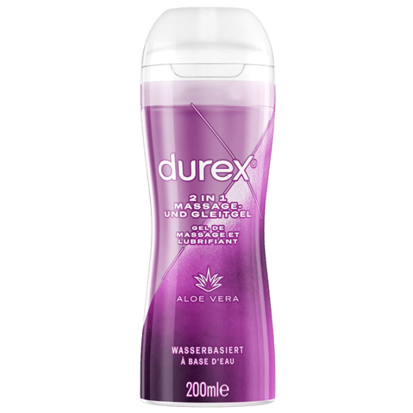 Смазка Durex 2in1 Massage and Gleitgel Aloe Vera 0.2л/ / Фиолетовый photo 1