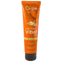 Смазка Orgie Lube Tube Vibe! Piña Colada 0.1л/ Piña Colada/ Оранжевый