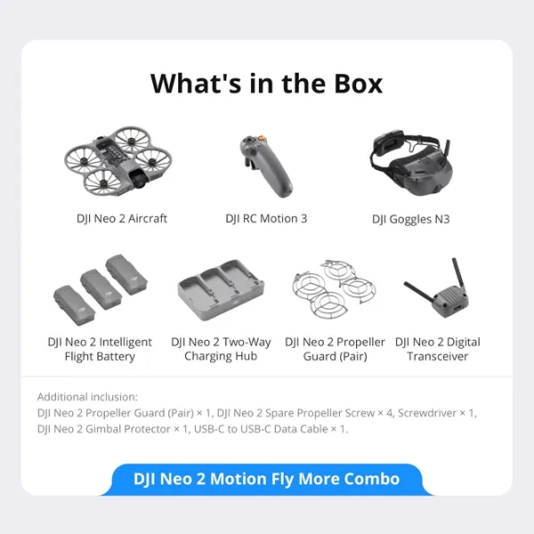 Dronă DJI Neo 2 Motion Fly More Combo Personal / Gray photo 9