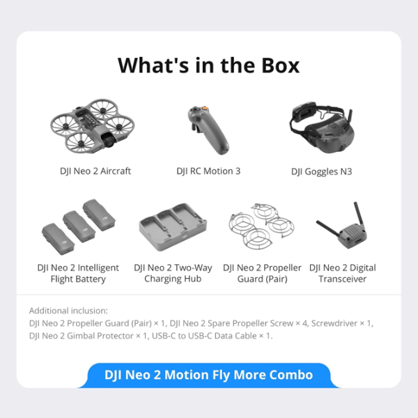 Dronă DJI Neo 2 Motion Fly More Combo Personal / Gray photo 9