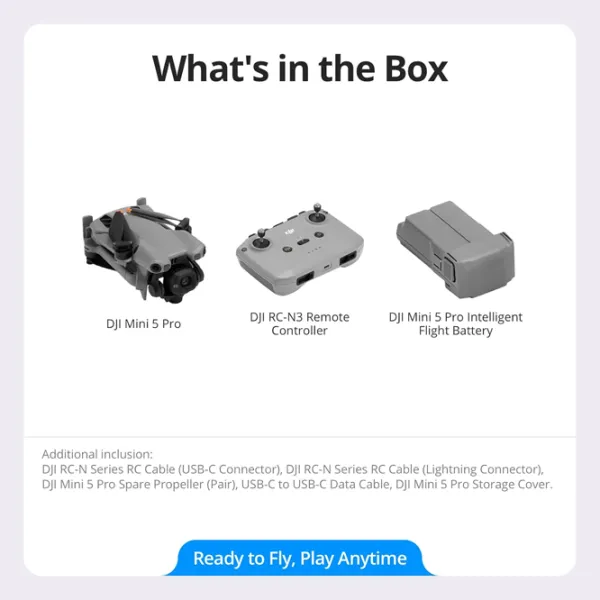 Dronă DJI Mini 5 Pro (DJI RC N3) Profesional / Gray photo 8