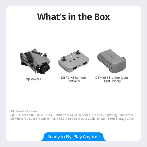 Dronă DJI Mini 5 Pro (DJI RC N3) Profesional / Gray photo 8
