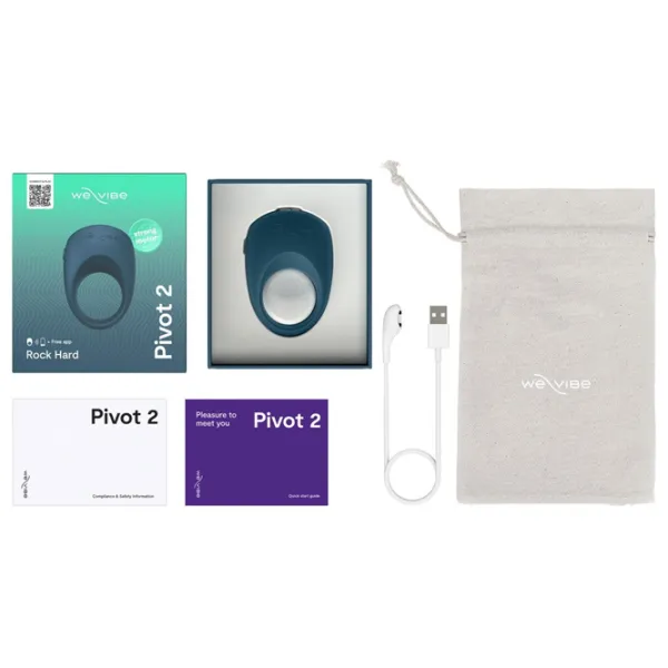 Эрекционное кольцо We-Vibe Pivot 2 / Синий photo 16