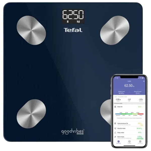 Cântar de podea Tefal BM9720F0 180 kg / Blue photo 1