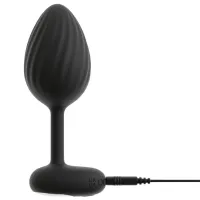 Jucărie anală ANOS RC Butt Plug Set with Vibration Black photo 8