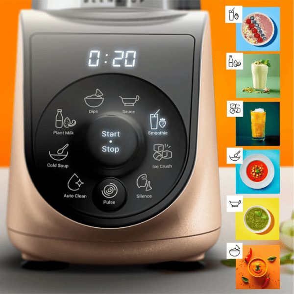 Стационарный блендер Tefal BL190AF0 1000 Вт / Золото photo 6