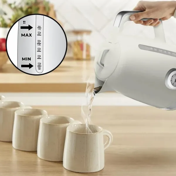 Ceainic electric Tefal KO355AE0 1.7l / Ascuns / White photo 7