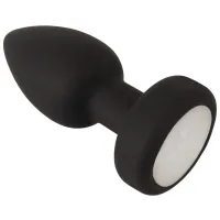 Jucărie anală ANOS RC Flashing Butt Plug with Vibration RGB Black photo 3