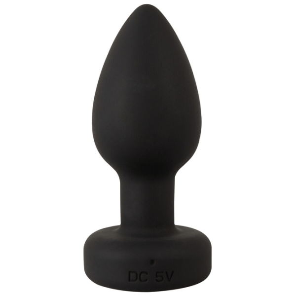 Jucărie anală ANOS RC Flashing Butt Plug with Vibration RGB Black photo 4