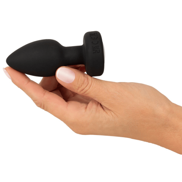 Jucărie anală ANOS RC Flashing Butt Plug with Vibration RGB Black photo 9
