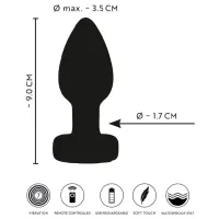 Jucărie anală ANOS RC Flashing Butt Plug with Vibration RGB Black photo 12