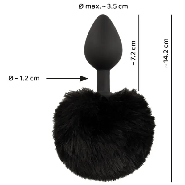 Анальная игрушка You2Toys Fluffy Tail Size M Черный photo 9