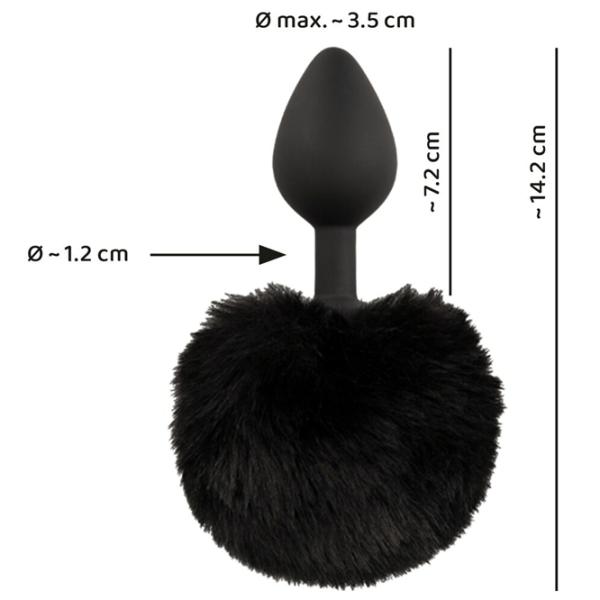 Анальная игрушка You2Toys Fluffy Tail Size M Черный photo 9