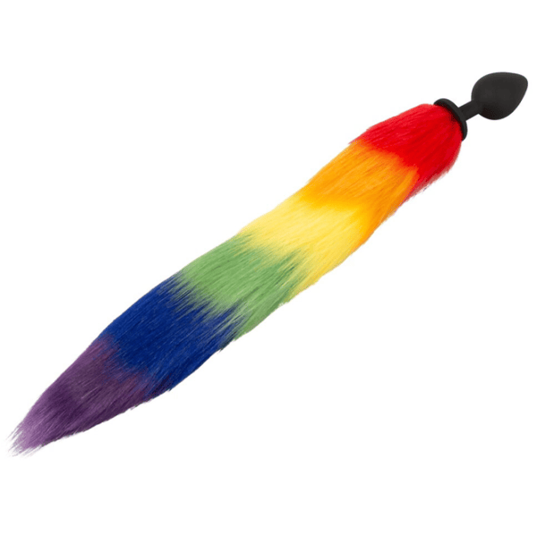 Анальная игрушка You2Toys Fluffy Tail Rainbow Черный photo 4