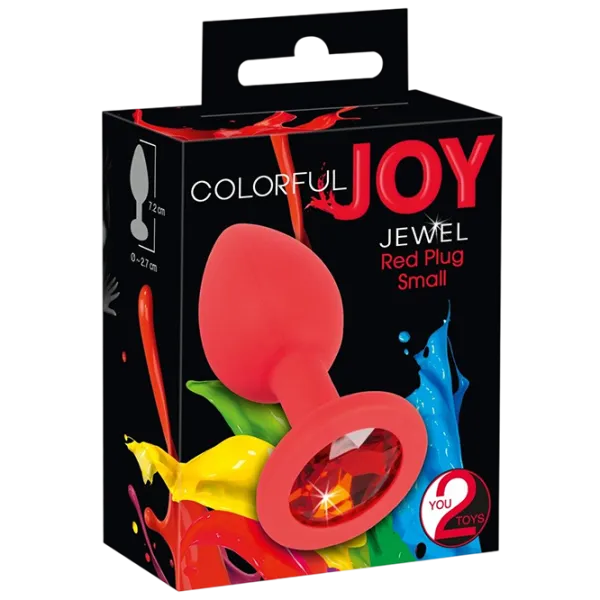 Анальная игрушка You2Toys Colorful Joy Jewel Red Plug Small Красный photo 1