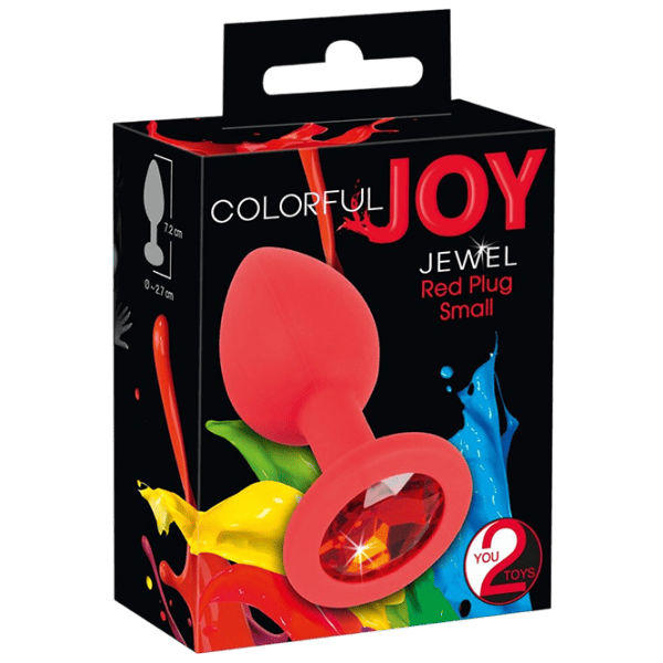 Анальная игрушка You2Toys Colorful Joy Jewel Red Plug Small Красный photo 1