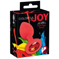 Jucărie anală You2Toys Colorful Joy Jewel Red Plug Small Red