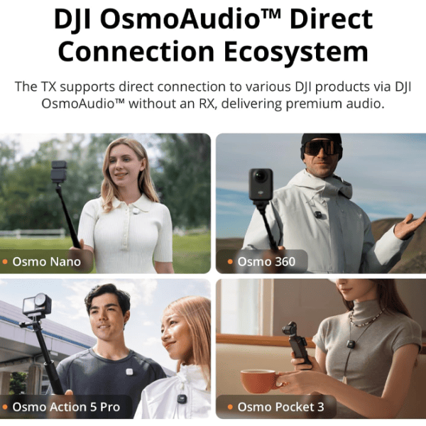 Microfon DJI Mic Mini (2TX + 1 Mobile RX) Black photo 4