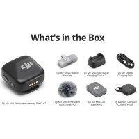 Микрофон DJI Mic Mini (2TX + 1 Mobile RX) Черный photo 6
