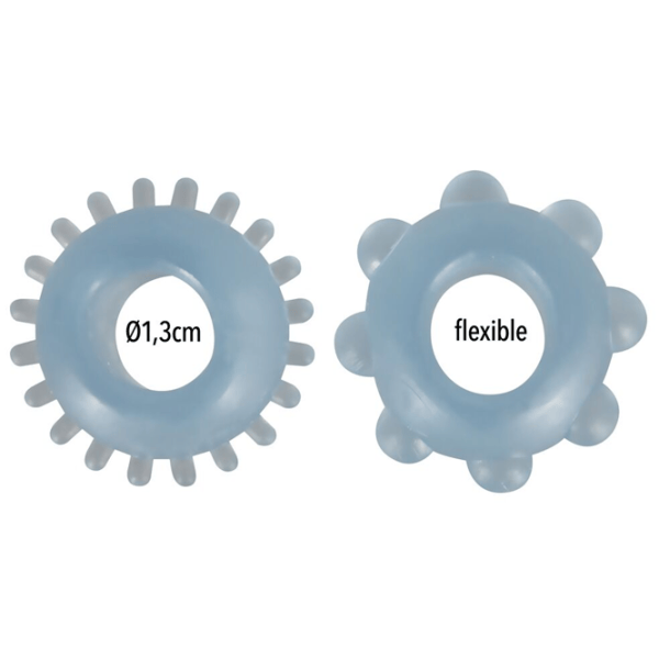 Inele pentru penis You2Toys 2in1 Cock Ring Set / Light Blue photo 4