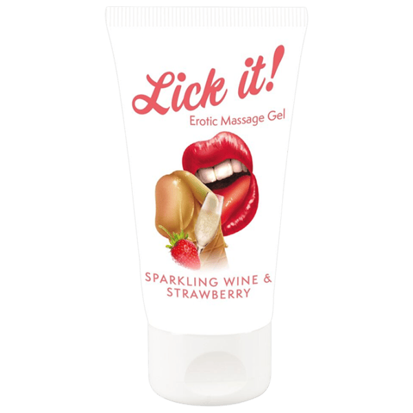 Смазка Lick it Sparkling Wine and Strawberry 0.05л/ Клубника/ Прозрачный photo 1