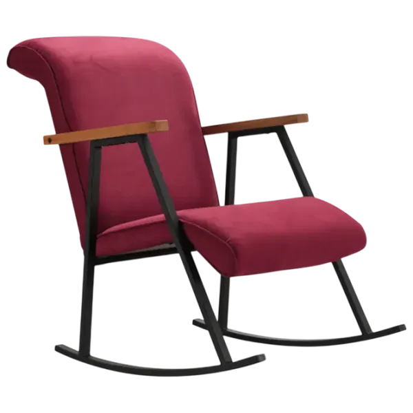 Fotoliu balansoar Trendy Yoka Lemn Maroon photo 1