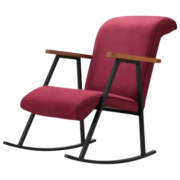 Fotoliu balansoar Trendy Yoka Lemn Maroon photo 2