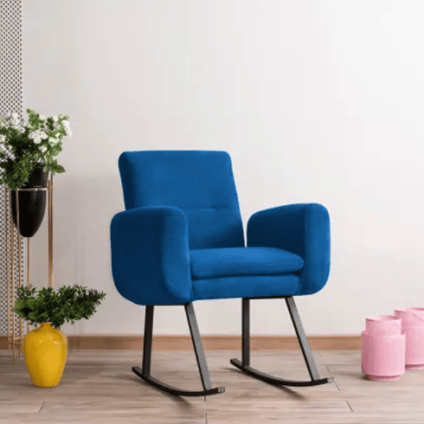 Fotoliu balansoar Trendy Kono Black Blue photo 6