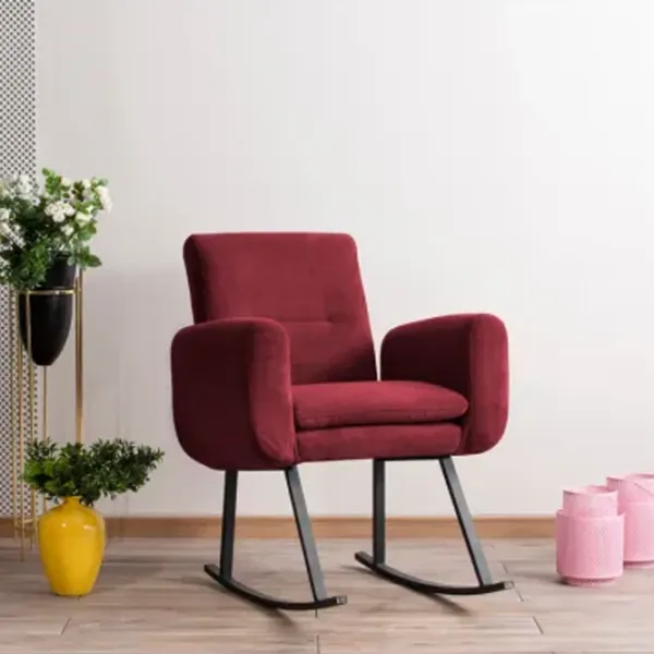 Fotoliu balansoar Trendy Kono Black Maroon photo 6