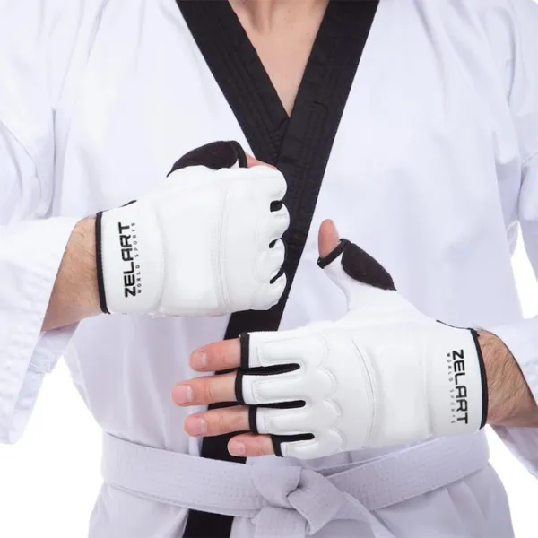 Mănuși de lupte Zelart BO-2016-W taekwondo / Adult / L / White photo 6