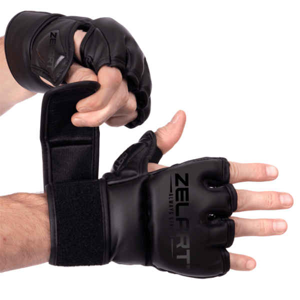 Mănuși de lupte Zelart BO-5699 MMA / Adult / M / Black photo 1