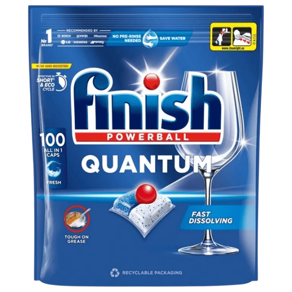 Таблетки FINISH Quantum GS таблетки / для удаления грязи photo 1