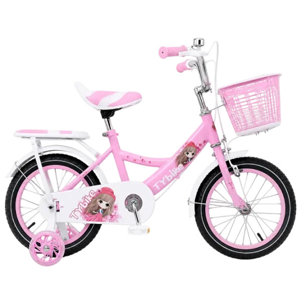 Bicicletă TyBike BK-011 14" 14" Oțel / Pink White photo 1