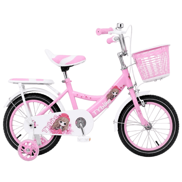 Bicicletă TyBike BK-011 14" 14" Oțel / Pink White photo 1