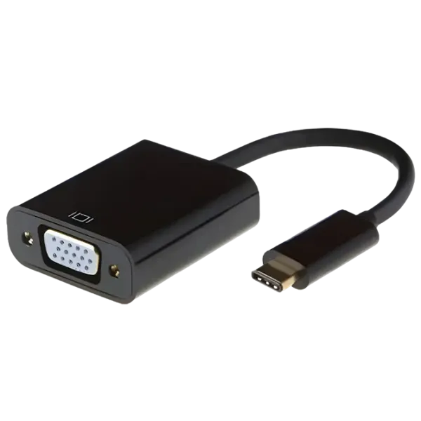 Adaptor APC USB TYPE C to VGA Female USB Type-C / Black photo 1
