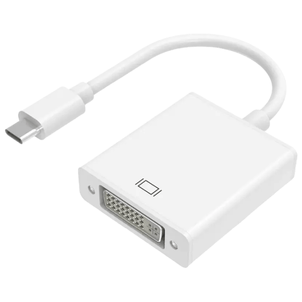 Adaptor APC USB TYPE C to DVI FEMALE USB Type-C / White photo 1