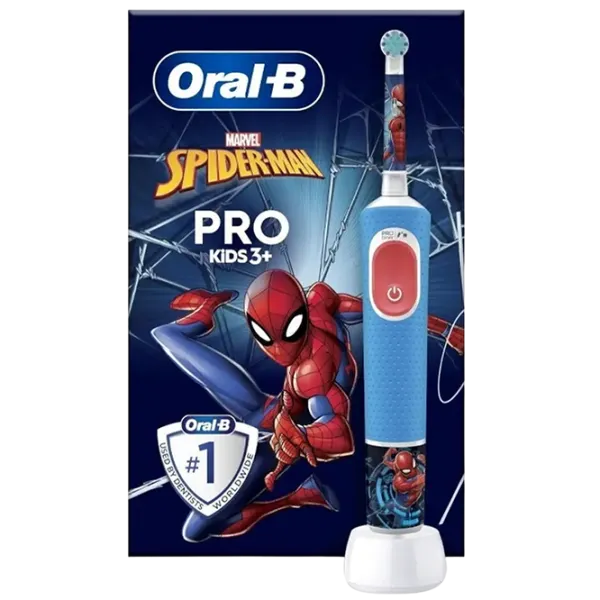 Зубная электрощетка Braun Kids Vitality D103 Spiderman PRO 2D / Синий photo 1